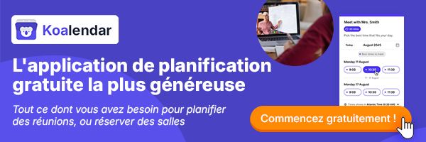 Outils de gestion du temps Koalendar pour les employés